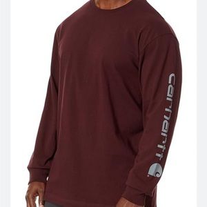 Maroon Carhartt Longsleeve T Shirt